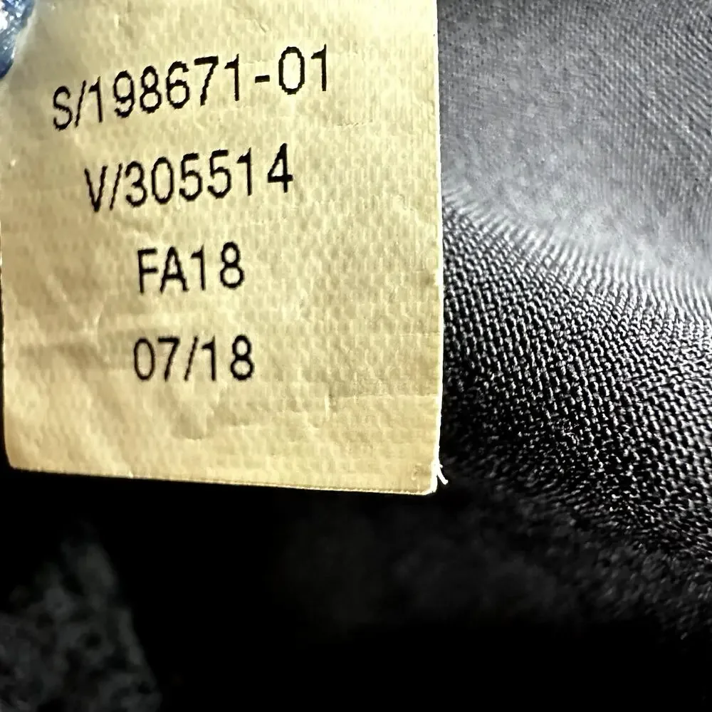 Athleta Brooklyn Mid Rise Ankle Pants Tapered Pocket Rib Knit Trim Navy Blue 8P - Picture 5 of 6